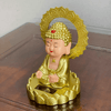 Tượng phật như lai gật đầu năng lượng ánh sáng