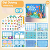 Sách Bận Rộn Bóc Dán Busy Book Montessori - Cho Bé Học Tiếng Anh, Phát Triển Tư Duy Trí Tuệ, DIY