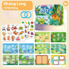 Sách Bận Rộn Bóc Dán Busy Book Montessori - Cho Bé Học Tiếng Anh, Phát Triển Tư Duy Trí Tuệ, DIY