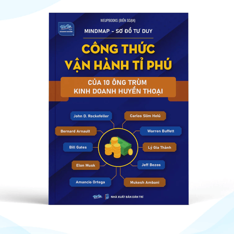 Mindmap - Sơ đồ tư duy "Công thức vận hành tỉ phú" của 10 ông trùm kinh doanh huyền thoại