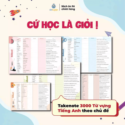 (File nghe + Phát âm) Set TAKENOTE 3000 từ vựng Tiếng Anh theo chủ đề thông dụng nhất