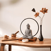 Chuông Xoay, Bát Hát, Singing Bowl, Chuông Thiền Yoga, Bộ Kèm Dùi Và Đế Gấm Size 8cm, 11cm, 15cm