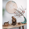 Chuông Xoay, Bát Hát, Singing Bowl, Chuông Thiền Yoga, Bộ Kèm Dùi Và Đế Gấm Size 8cm, 11cm, 15cm