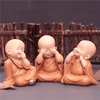 Tượng chú tiểu mini đáng yêu mang lại an nhiên trong cuộc sống