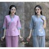 DL25 tím hồng (Họa Y Pháp Phục) Đồ Lam Đi Chùa, Top Quần Áo Thời Trang Cho Phật Tử Nữ, đủ size