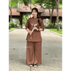 Đồ lam đi chùa nữ đẹp chất LỤA CHÉO Ý thêu tâm an phối sen cao cấp Thiên Di pháp phục lễ chùa
