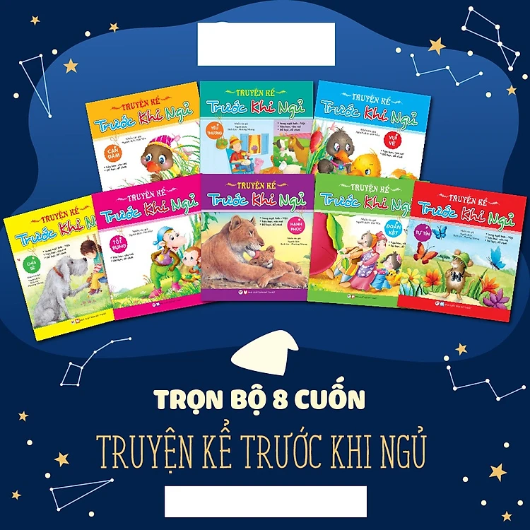 Combo 8 cuốn Truyện kể trước khi ngủ - Song ngữ Anh Việt - Tân Việt Books
