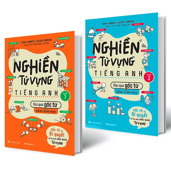 Combo 2 Cuốn Nghiền Từ Vựng Tiếng Anh: Học Qua Gốc Từ Bằng Hình Ảnh