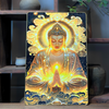 (P04) Buddha Glass Wall Art -UV Print 16x24 inch
