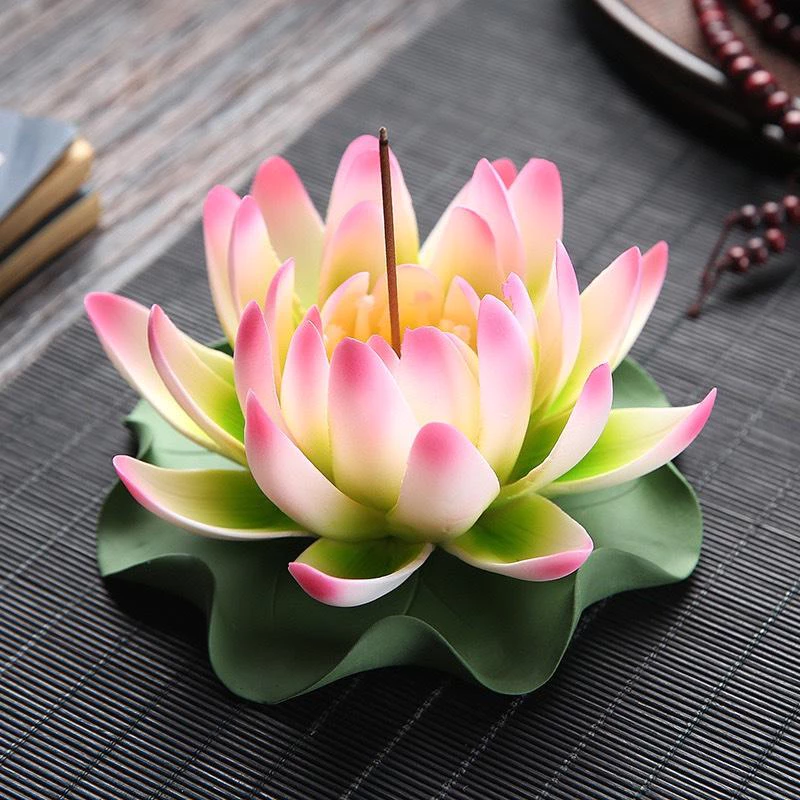 Hoa Sen Gốm Sứ Cao Cấp, Dùng Cắm Nhang - Tuệ Nga