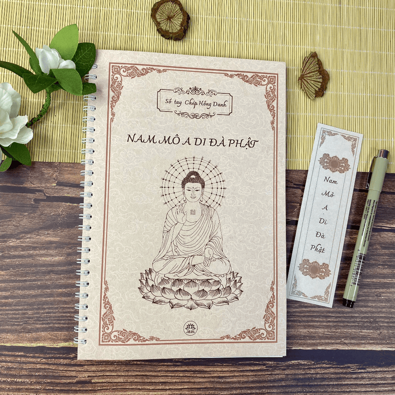 Sổ chép Hồng Danh Phật in mờ - Tuệ Nga