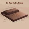Tọa cụ - đệm ngồi thiền sơ dừa cao cấp không xẹp - có thể gấp gọn