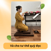 Tọa cụ - đệm ngồi thiền sơ dừa cao cấp không xẹp - có thể gấp gọn