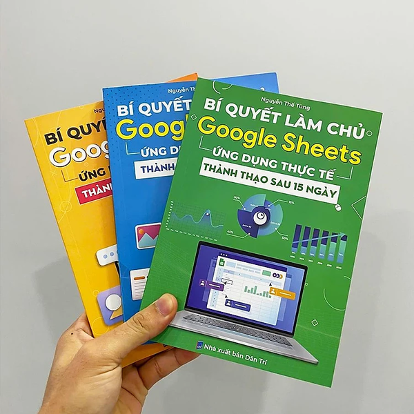 Sách Google Sheets - Google Docs - Google Slide Bộ 3 Cuốn Tin Học Online Thành Thạo Sau 15 Ngày, Tặng Video Bài Giảng