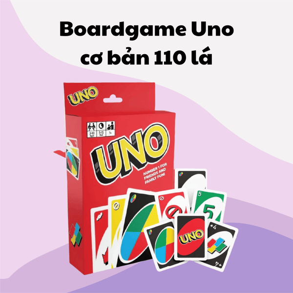 Boardgame Uno cơ bản 110 lá