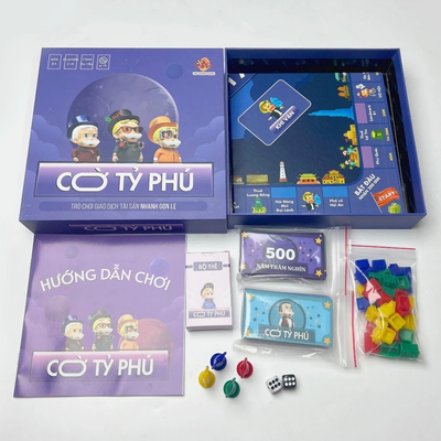 Boardgame Cờ Tỷ Phú cao cấp,Trò chơi giao dịch tài sản nhanh gọn lẹ