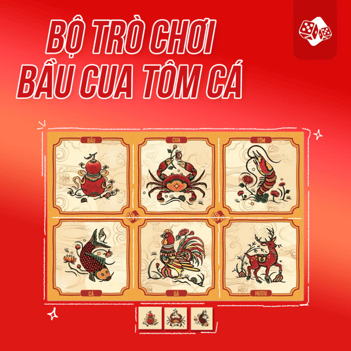 Boardgame Bầu Cua Tôm Cá cao cấp