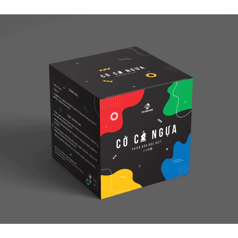 Boardgame Cờ Cá Ngựa phiên bản Cao cấp, quân cờ ngựa đẹp, bàn chơi và hộp đựng dày và chống nước