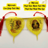 (Tặng Bao Lì Xì Lộc) Lá bồ đề nhũ vàng 2 mặt 12 con giáp và phật bản mệnh, để ốp lưng điện thoại, treo xe ô tô đã khai quang