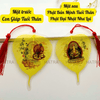 (Tặng Bao Lì Xì Lộc) Lá bồ đề nhũ vàng 2 mặt 12 con giáp và phật bản mệnh, để ốp lưng điện thoại, treo xe ô tô đã khai quang