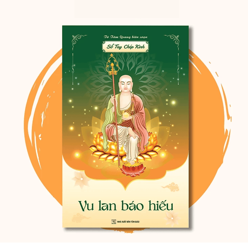 Vở chép Kinh Vu lan, sổ chép kinh Vu Lan Báo Hiếu in chữ mờ loại giấy cao cấp dày dặn