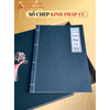 Sổ chép Kinh Pháp Cú in mờ Tuệ Anh/ Vở chép Kinh giấy cổ (Tặng kèm Hộp đựng)