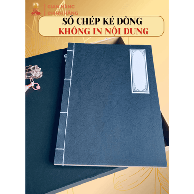 1 CUỐN Sổ chép kinh sách cổ KHÔNG IN MỜ 240 trang (không kèm hộp)