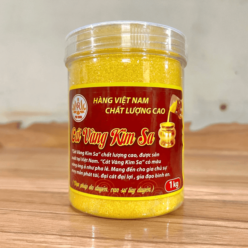 Cát Vàng Kim Sa - Cát Đặt Bát Nhang, Lư Hương - Hộp 1kg
