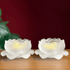 Đế Nến Hoa Sen Lưu Ly