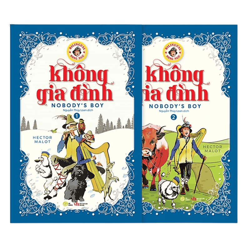 Không gia đình (2 tập) - Sách Văn Học Kinh Điển Phiên Bản Song Ngữ Việt-Anh (Tặng File Nghe Audio)