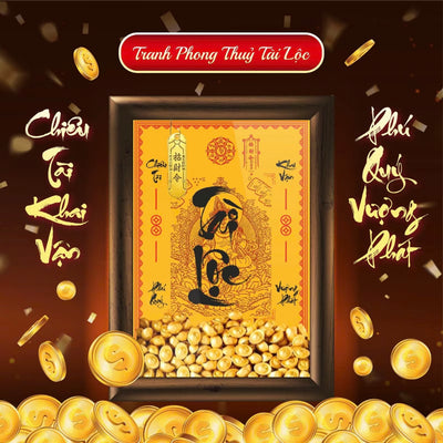 [Flashsale] Tranh Hoàng Thần Tài Dzambhala chiêu tài hút lộc, tăng vượng khí