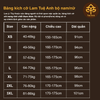Bảng Size Pháp phục đồ lam đi chùa truyền thống nam/nữ nút cây vải kate loại 1 mát thấm hút mồ hôi