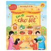 Sách khổng lồ về Tết - Em đi chợ Tết (Miếng bóc dán sử dụng nhiều lần) - Đinh Tị Books