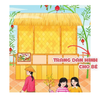 Sách khổng lồ về Tết - Em đi chợ Tết (Miếng bóc dán sử dụng nhiều lần) - Đinh Tị Books
