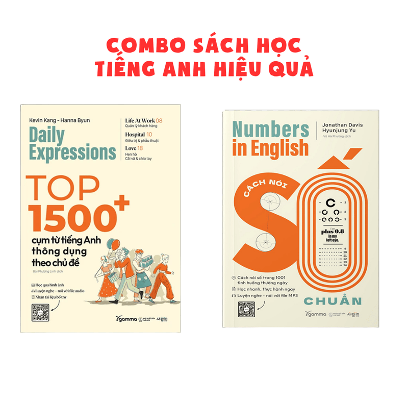 COMBO TIẾNG ANH HIỆU QUẢ [ Top 1500+ Cụm Từ Tiếng Anh Thông Dụng Theo Chủ Đề + Numbers In English - Cách Nói Số Chuẩn ]