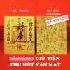 [ĐÃ XIN LỘC] Lá Phù Vàng Thu Hút Tài Lộc , Để Ví, Có Keo Dán Điện Thoại, Trang Trí