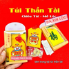 [ĐÃ XIN LỘC] Lá Phù Vàng Thu Hút Tài Lộc , Để Ví, Có Keo Dán Điện Thoại, Trang Trí