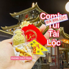 [ĐÃ XIN LỘC] Lá Phù Vàng Thu Hút Tài Lộc , Để Ví, Có Keo Dán Điện Thoại, Trang Trí