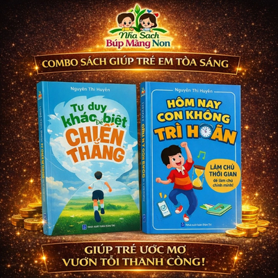Combo 2 Cuốn: Tư Duy Khác Biệt Để Chiến Thắng + Hôm Nay Con Không Trì Hoãn ( CÓ LẺ TỪNG CUỐN )