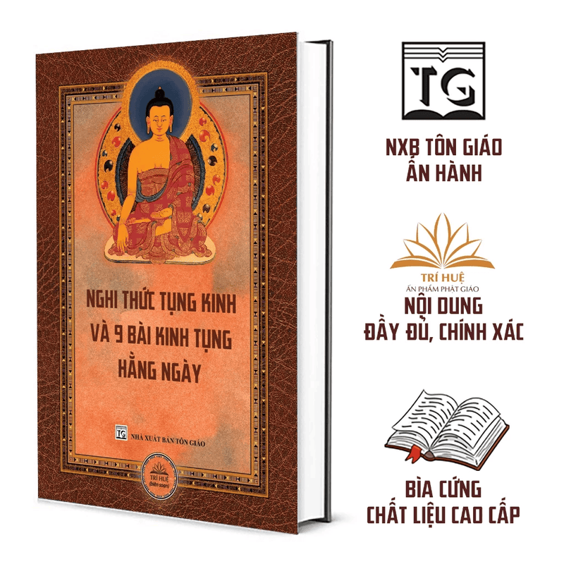 (Tặng vòng tay chỉ ngũ sắc) Nghi Thức Tụng Kinh và 9 Bài Kinh Tụng Hàng Ngày