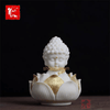 [TẶNG TRÀNG HẠT + MIẾNG DÁN CHỐNG TRƯỢT] Tượng phật Sakyamuni Tọa Thiền Đài Sen Mini Cầu Bình An Trang Trí Phong Thủy