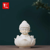 [TẶNG TRÀNG HẠT + MIẾNG DÁN CHỐNG TRƯỢT] Tượng phật Sakyamuni Tọa Thiền Đài Sen Mini Cầu Bình An Trang Trí Phong Thủy