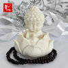 [TẶNG TRÀNG HẠT + MIẾNG DÁN CHỐNG TRƯỢT] Tượng phật Sakyamuni Tọa Thiền Đài Sen Mini Cầu Bình An Trang Trí Phong Thủy