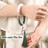 (Đã được thỉnh) Vòng Đeo Tay Chuỗi Hạt Bồ Đề Khắc Lục Tự Đại Minh Chú (OM MANI)