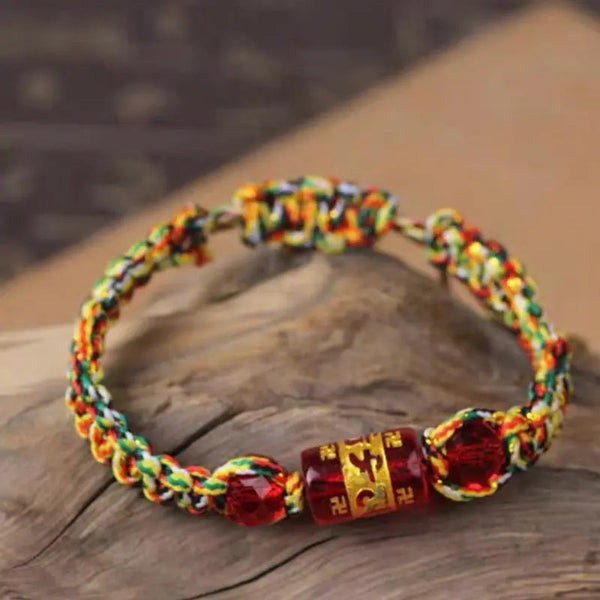 Vòng Chỉ Ngũ Sắc Mix Án Mani Đã Thỉnh