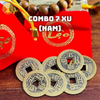 [TẶNG TÚI NHUNG LỘC] Đồng Xu Âm Dương Ngũ Đế Cổ Đã Khai Quang Xin Lộc Bình An May Mắn Decor Phong Thuỷ Cho Nam Nữ
