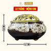 Lư xông trầm hương bằng gốm sứ Sơn Mộc Hương giúp lan tỏa hương thơm vào không gian sống