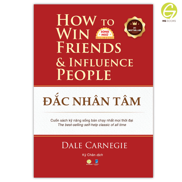 Sách Đắc Nhân Tâm Song ngữ Việt-Anh: Nghệ Thuật Giao Tiếp & Ứng Xử Kinh Điển Mọi Thời Đại