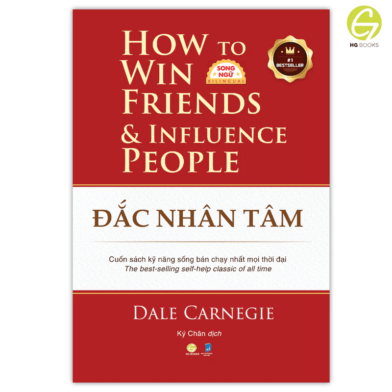 Sách Đắc Nhân Tâm Song ngữ Việt-Anh: Nghệ Thuật Giao Tiếp & Ứng Xử Kinh Điển Mọi Thời Đại