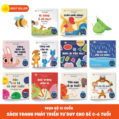 Sách Ehon - Phát Triển Toàn Diện Cho Bé 0 - 6 Tuổi - Sách Song Ngữ Việt - Anh
